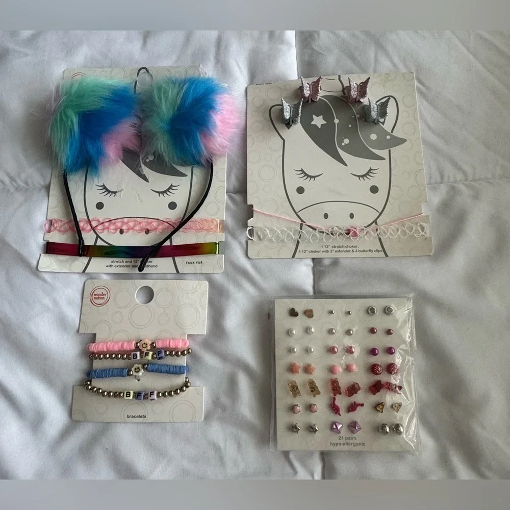 Wonder nation Colorful Kids Hair Accessories Set